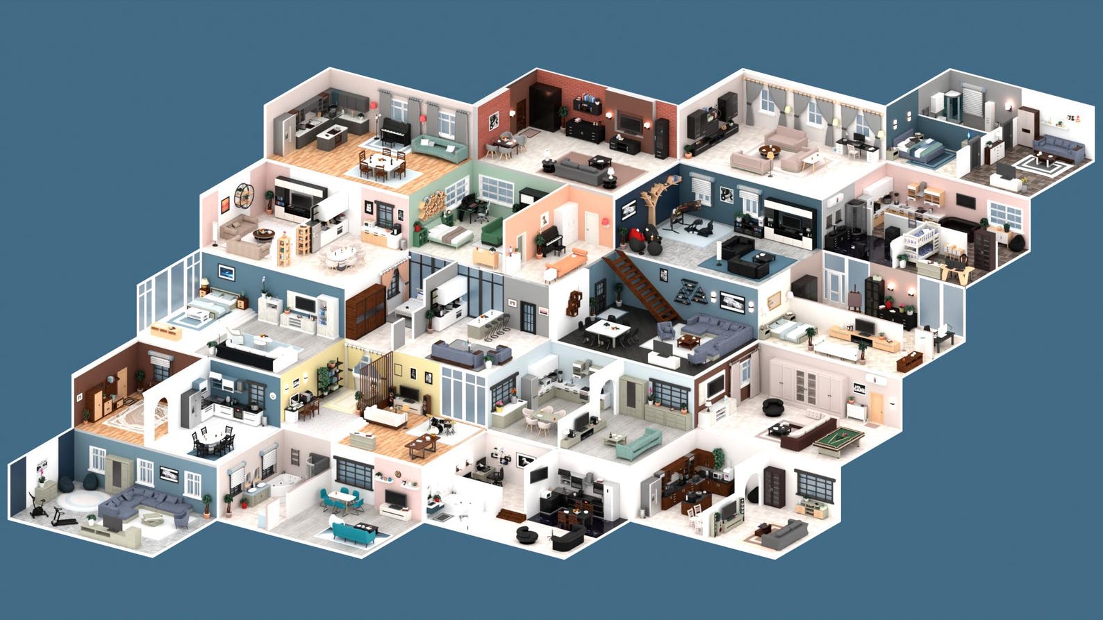 Interior 3D Model Pack | STL Files for 3D Printing | Miniature ...