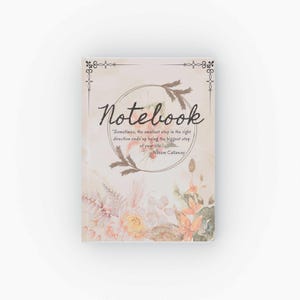 Life Quotes Hard Backed Journal, Inspirational Notebook, Motivational Diary, Positive Affirmations Planner, Daily Writing Journal,