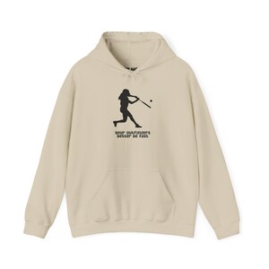 Softball Hitter Graphic Unisex Hoodie, Outfielders Be Fast, Softball Sweatshirt, Softball Hooded Sweatshirt, Softball Player Gift, Sports