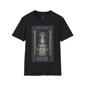High Priestess Tarot Card Shirt: Witchy Occult Graphic Tee