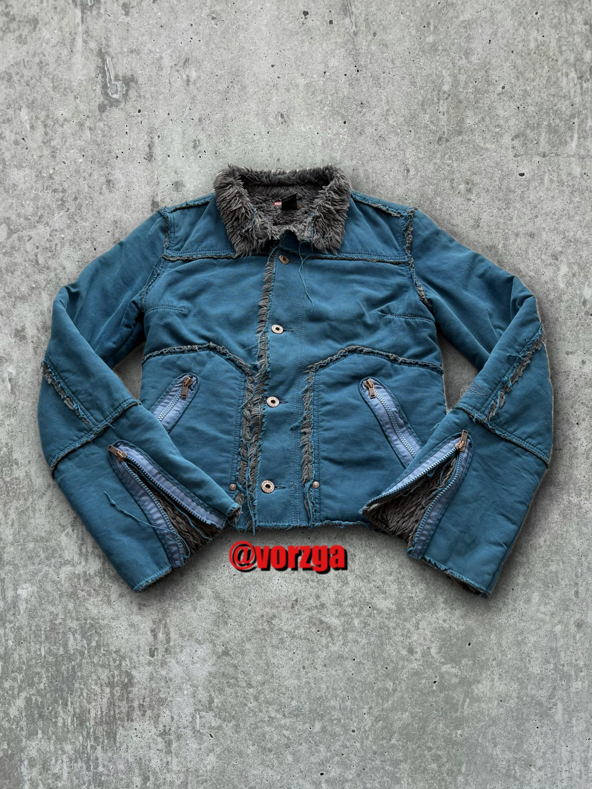 00s y2k archive diesel レースアップ デニムジャケット 00's y2k archive diesel レースアップ デニムジャケット - メルカリ