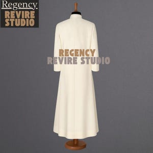 Ivory Roman Cassock, Clergy Robe, Priest Vestment, Liturgical Church Costume