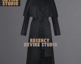 Men’s Roman Catholic Cassock Robe – Traditional Priest Clergy Outfit