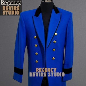 New Men&#39;s Navy Blue Wool Regency Jacket– 18th Century Victorian Era Coat – Custom Tailored Aristocratic Jacket - Elegant Formal Jacket