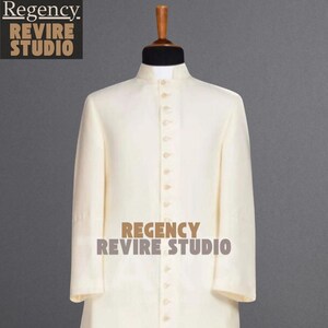 Ivory Roman Cassock, Clergy Robe, Priest Vestment, Liturgical Church Costume
