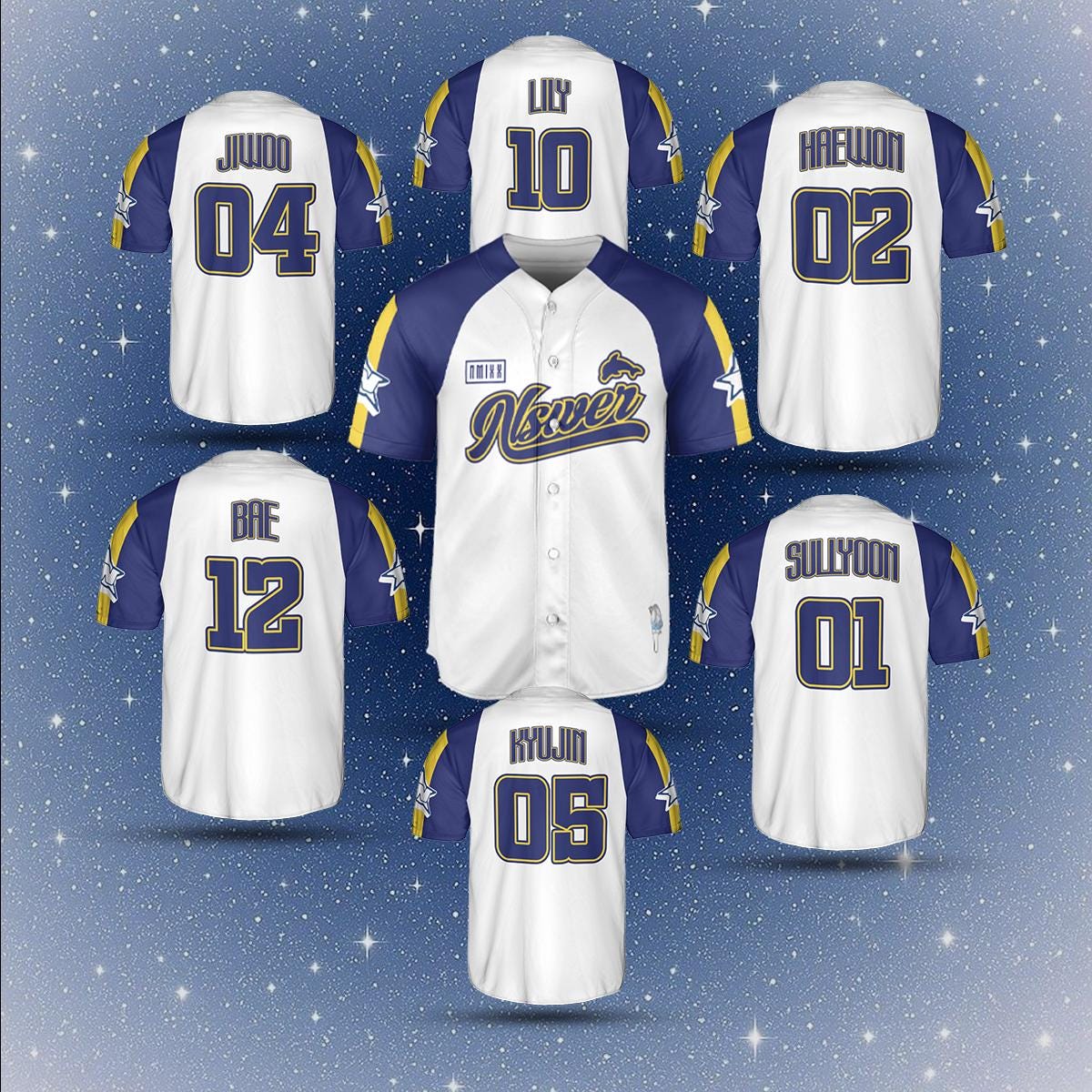 NMIXX Members Baseball Jersey, NMIXX Kpop Jersey, Kpop Jersey
