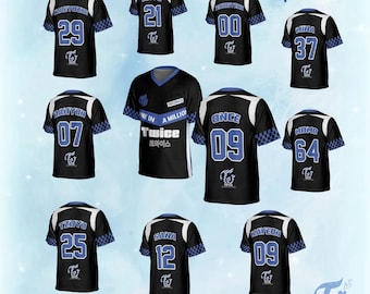 TWICE Kpop Unisex Baseball Jersey, Custom Twice Jersey, Gift Kpop