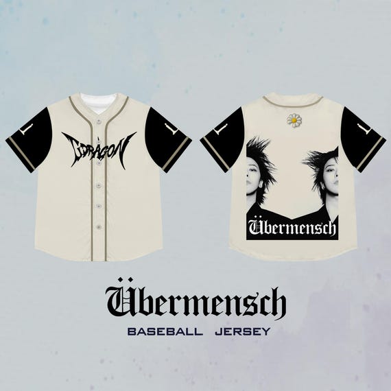 G-dragon Ubermensch Baseball Jersey, Gdragon Bigbang Jersey, G