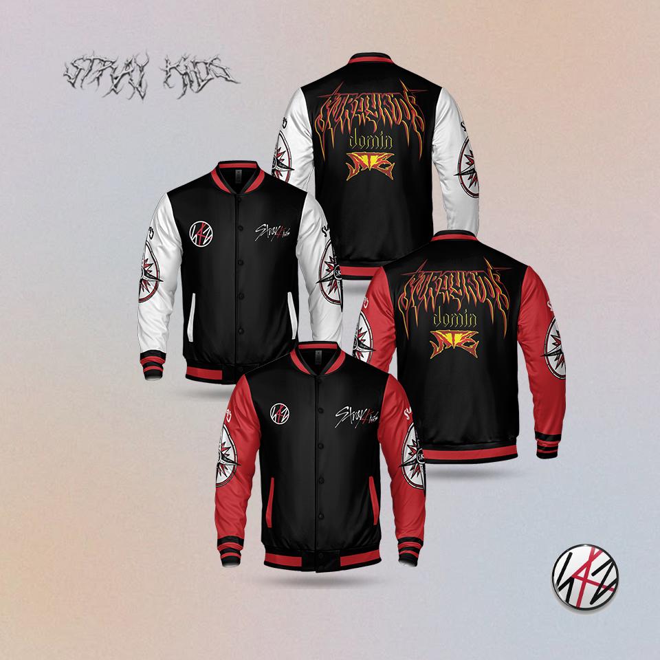 Stray Kids Baseball Jacket, Stray Kids World Tour 2025 Baseball