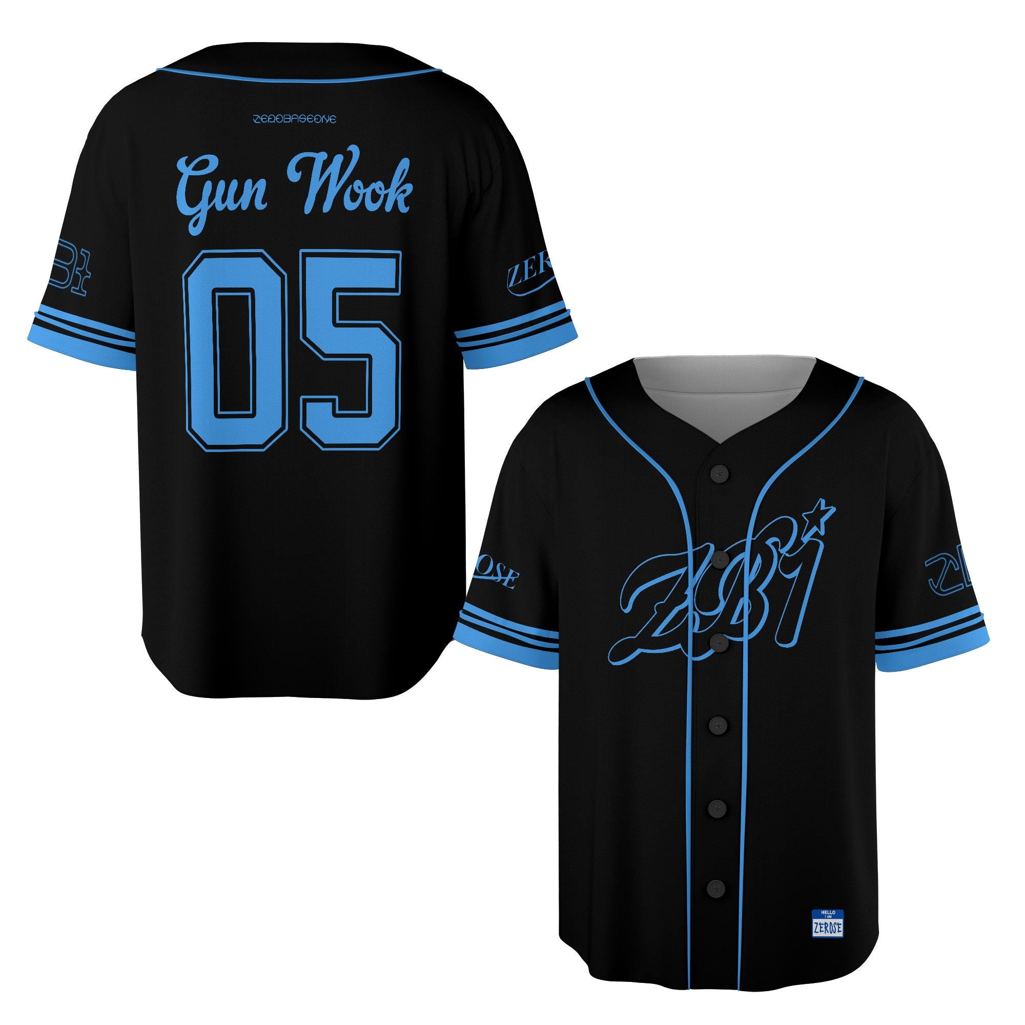 Zerobaseone Members Baseball Jersey, Kpop Jersey, Zerobaseone