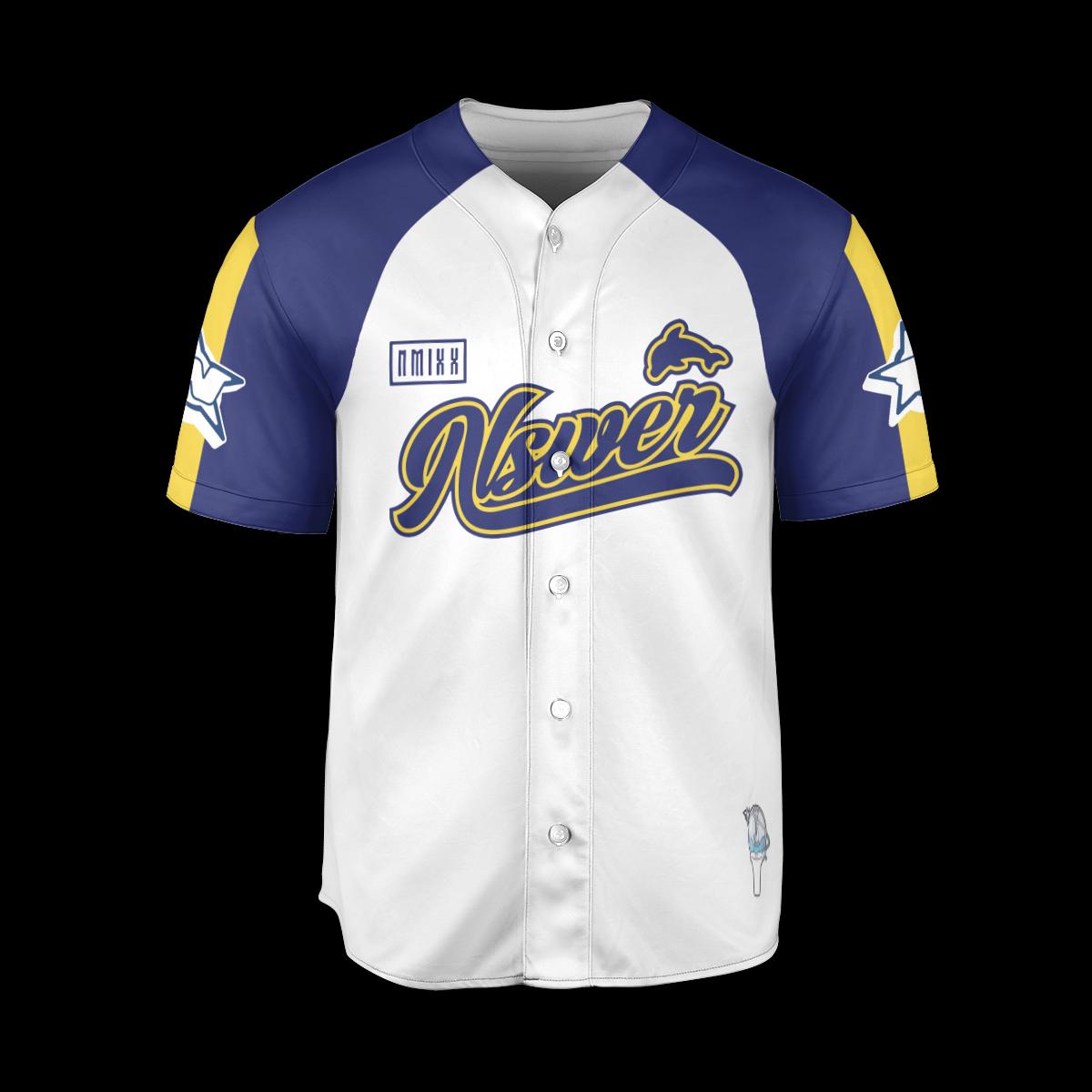 nmixx ジウ ベースボール ユニフォーム NMIXX University Baseball Jersey Nswer Merch Shirt Kpop Concert