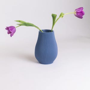 RAAN Vase – Soft Curved Flower Vase | Minimalist 3D Printed Nordic Home Accent