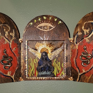 Small Retablo Shrine, &quot;Our Serene Lady of Many Perils&quot;