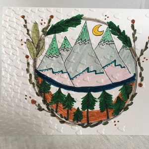 Carte Couronne Montagne et Rivière