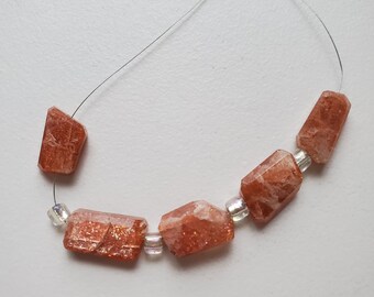 16 St Multicolor Agate Flat Irregular Beads 44-57mm.-Approx.-Strand 40cm.