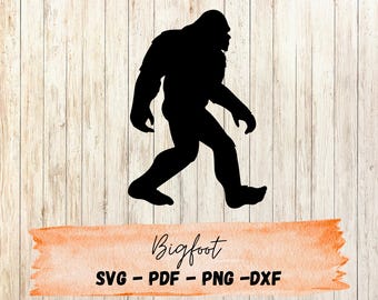 Bigfoot Silhouette SVG – Sasquatch Cut File for Cricut & Silhouette | Outdoor Adventure SVG | Instant Digital Download | Laser Cut File
