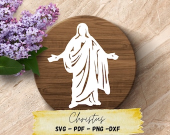 Christus SVG – Jesus Christ Silhouette Cut File for Cricut & Silhouette | Christian Faith Digital Design | Religious Church SVG