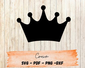 Crown SVG, Princess Tiara Instant Download Digital File, Queen King Prince Royalty Crown, Princess Crown PDF, PNG, cricut cut file, laser