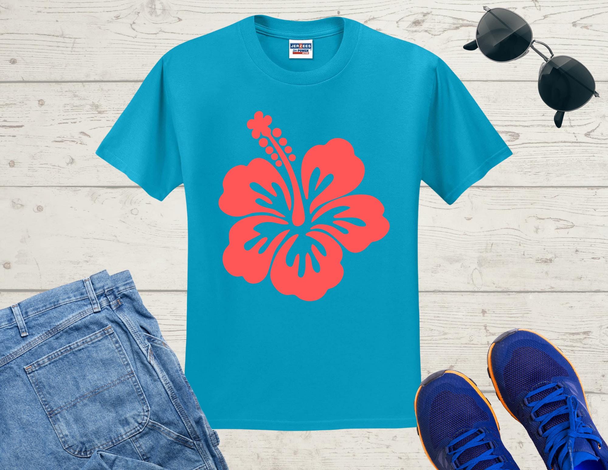 Hibiscus Flower SVG | Tropical Floral Silhouette Cut File | Summer ...