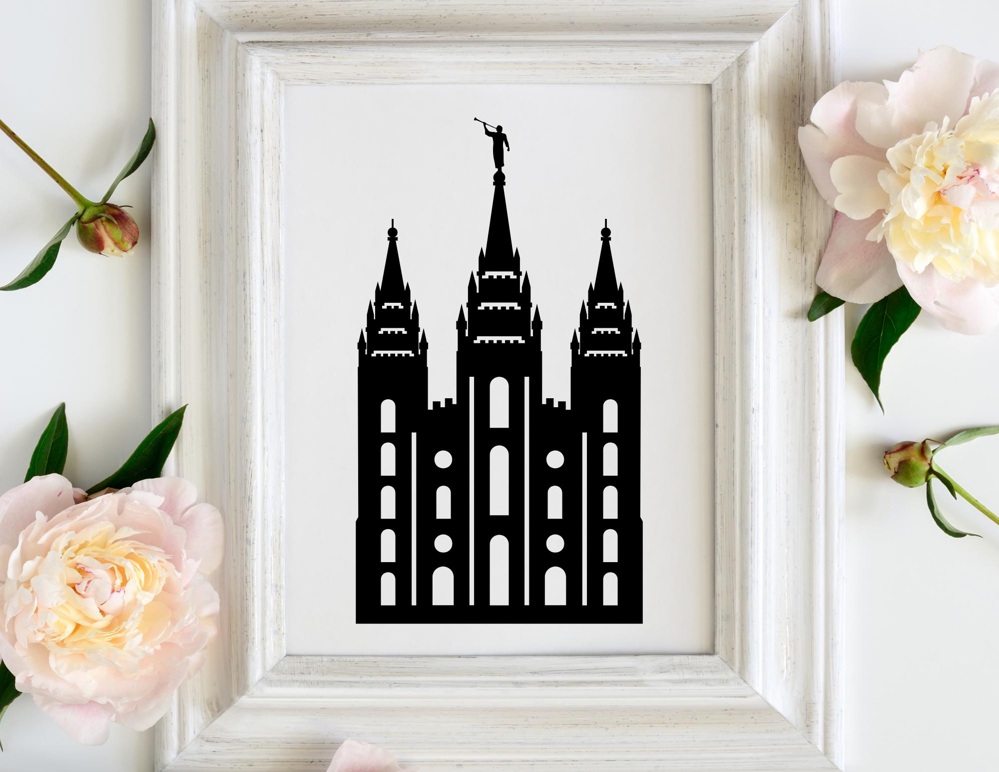 Utah LDS Temple SVG Bundle | 31 Temple Silhouette Cut Files | Cricut ...