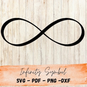 Infinity Symbol SVG | Minimalist Infinity Loop | Infinity Clipart for Cricut & Silhouette | Eternal Love Cut File | Digital Download