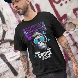 Grappig cruise-T-shirt, Monkey Mischief-T-shirt, nauTeetude