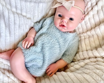 Sofort versandfertig! Baby-Silikonpuppe, Ganzkörper-Silikonpuppe, Rebornsilikonpuppe mit Nasssystem, weich, sanft, 20-Zoll-Reborn-Weihnachts- / Geburtstagsgeschenk
