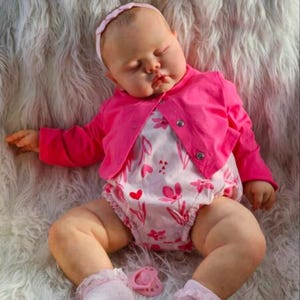 Reborn Dolls, 24Inches Sleeping Pickle Reborn Baby Doll with Weighted Body Toddler Christmas GIft