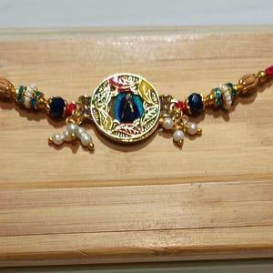 Handmade Rakhi  Colorful  Rakhi with Brother Gift Rakhi for Brother-Sister in low -  Indian Rakhi for Men -Woman, Raksha Bandhan Special.