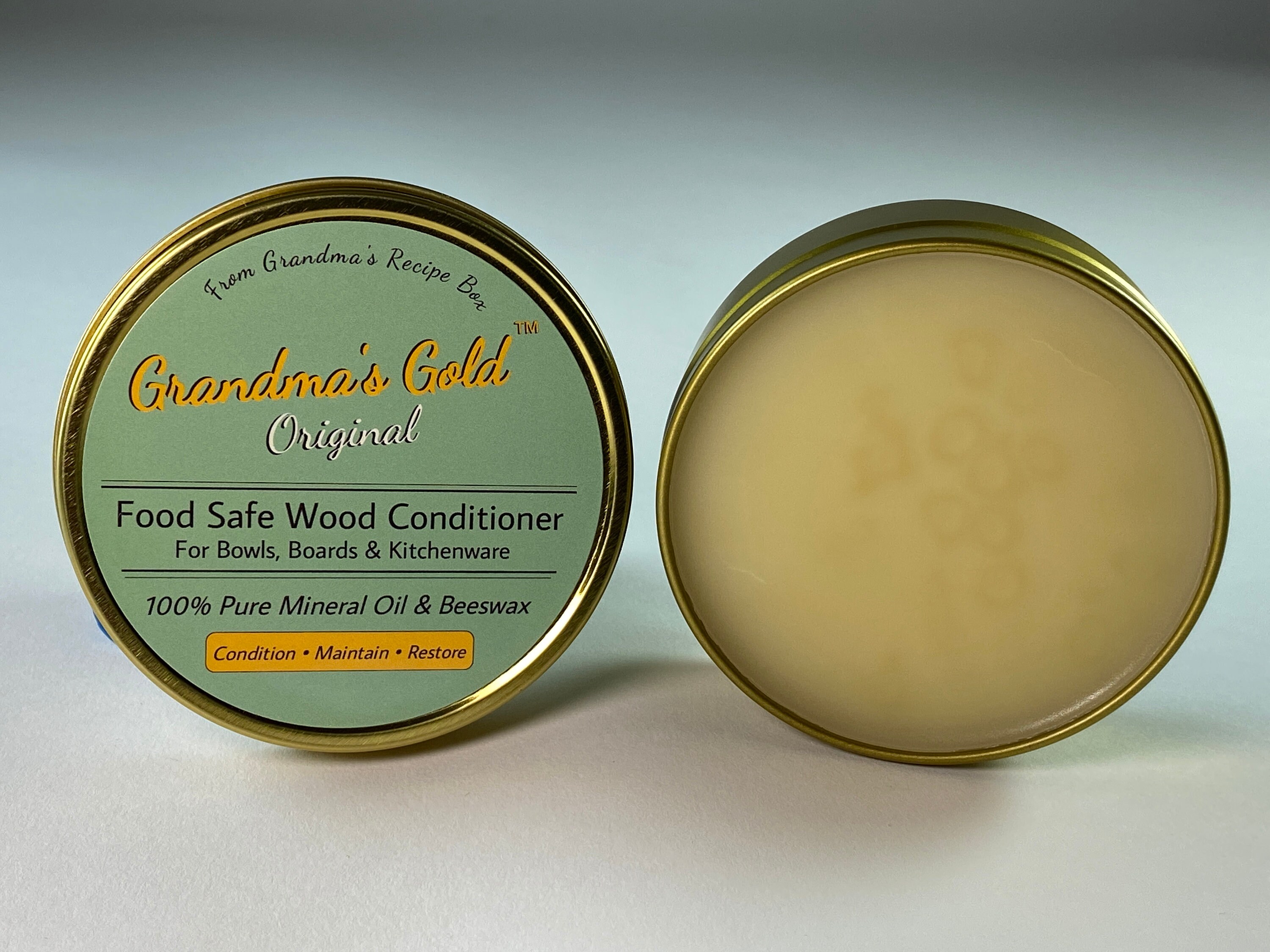 Mineral Oil & Beeswax Wood Conditioner for Cutting Boards, Bowls