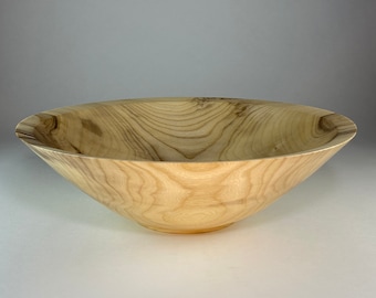 Figured Hackberry Wooden Bowl  #1579