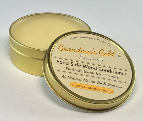 Walnut Oil and Beeswax Wood Conditioner for Cutting Boards, Bowls,  Kitchenware, Butcher Blocks / Grandma's Gold Premium 