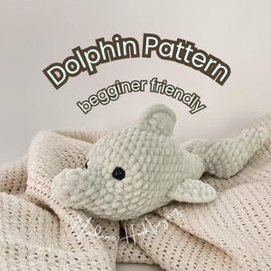 Crochet Amigurumi DOLPHIN Pattern | easy, begginer friendly, low sew | PDF