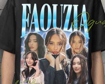 Camiseta Faouzia de rap hip hop de los 90 - Camiseta homenaje