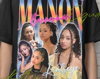 Camiseta unisex de Manon Bannerman, merchandising musical de Manon Idol, camiseta de Kpop de Manon, suéter de merchandising de Kpop de Manon, camiseta de Kpop de Manon, póster de Manon, Manon Idol