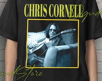 Chris Cornell, Camiseta de Chris Cornell, Merchandising de Chris Cornell, Camisetas de fans de Chris Cornell, Merchandising de la gira de Chris Cornell, Camiseta vintage con póster de Chris Cornell
