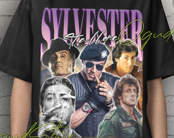T-shirt Personnalisé Stallone Over The Top - 100% Coton Gildan - Tailles Disponibles : M, L, XL, 2XL - Neuf Sans étiquettes