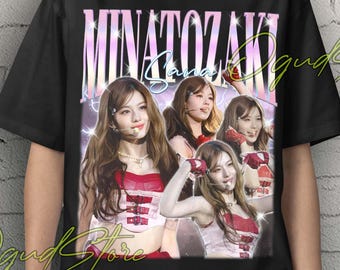 アイドル TWICE shirt SANA Minatozaki Sana, Sana Shirt, Sana Twice Tshirt, Sana Fan Gift