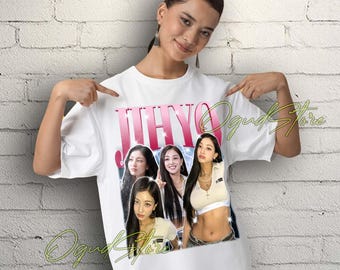 ジヒョ TWICE ユニセックス Tシャツ：Kポップアイドルミュージック