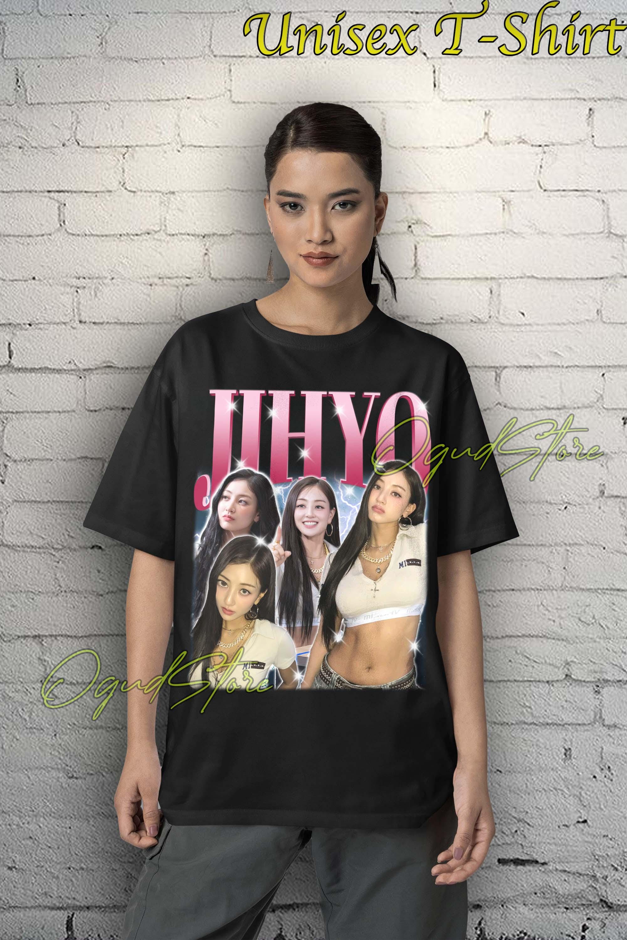 ジヒョ TWICE ユニセックス Tシャツ：Kポップアイドルミュージック