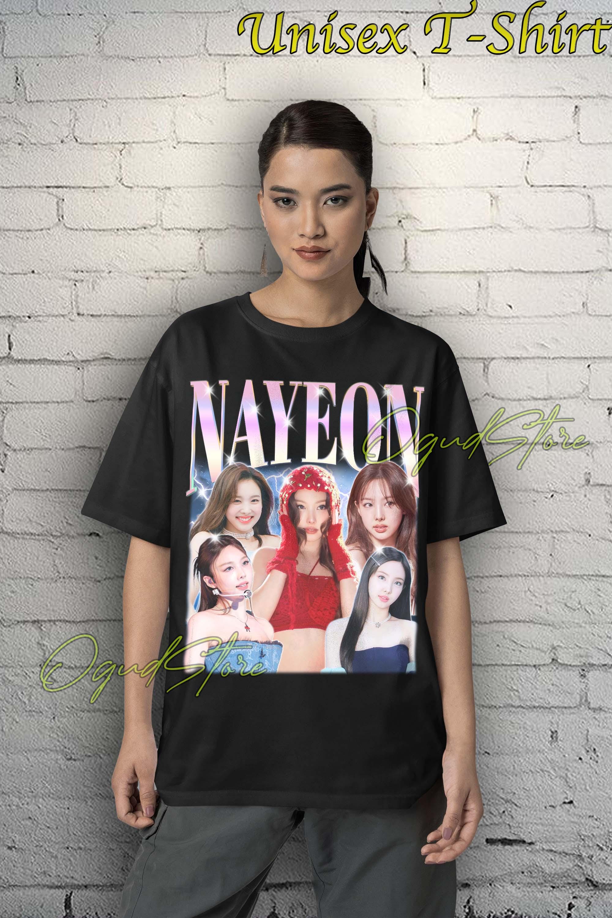 TWICE ナヨン ユニセックス Tシャツ：Kポップアイドル音楽グッズ