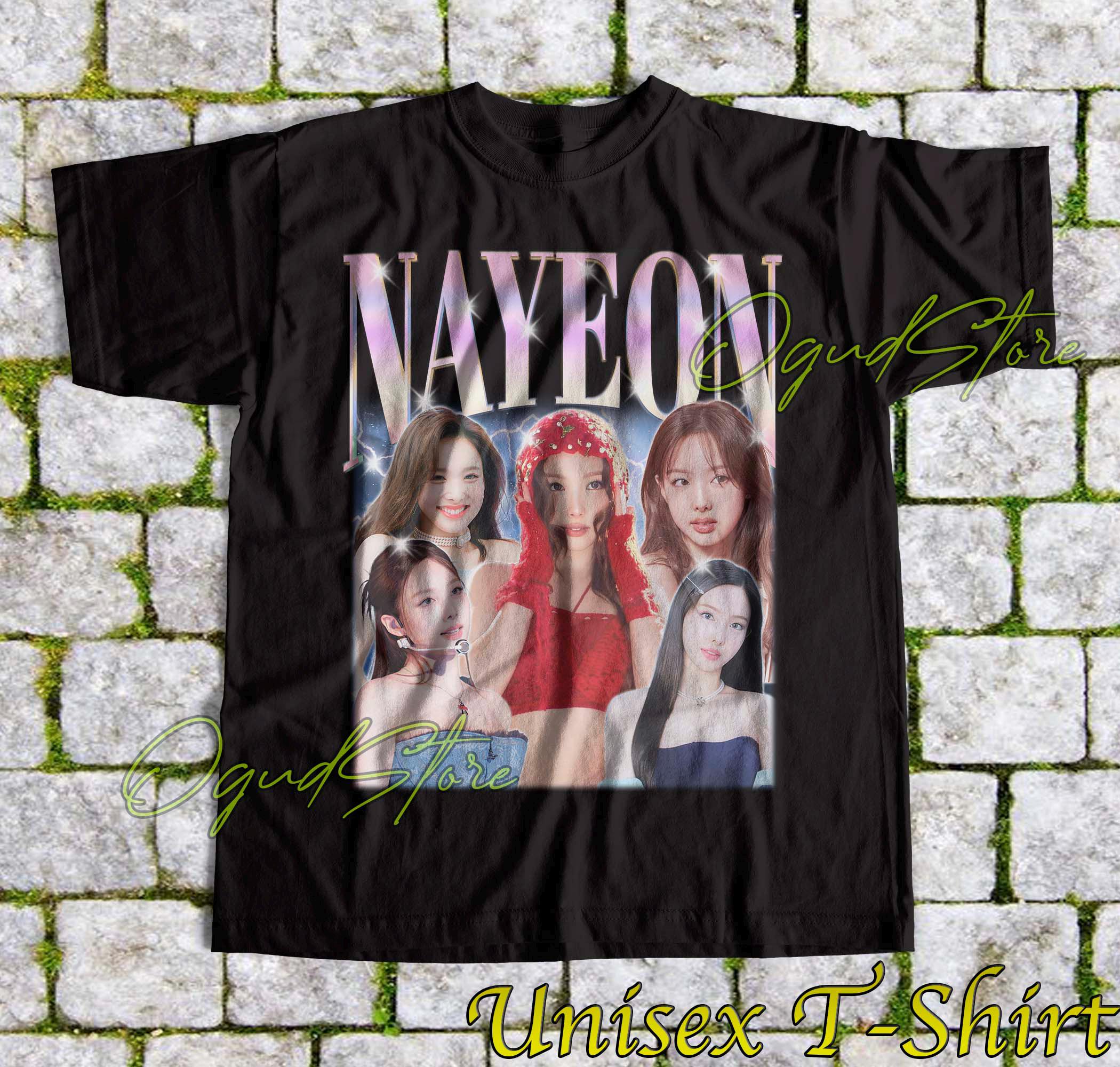 TWICE ナヨン ユニセックス Tシャツ：Kポップアイドル音楽グッズ