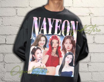 TWICE ナヨン ユニセックス Tシャツ：Kポップアイドル音楽グッズ