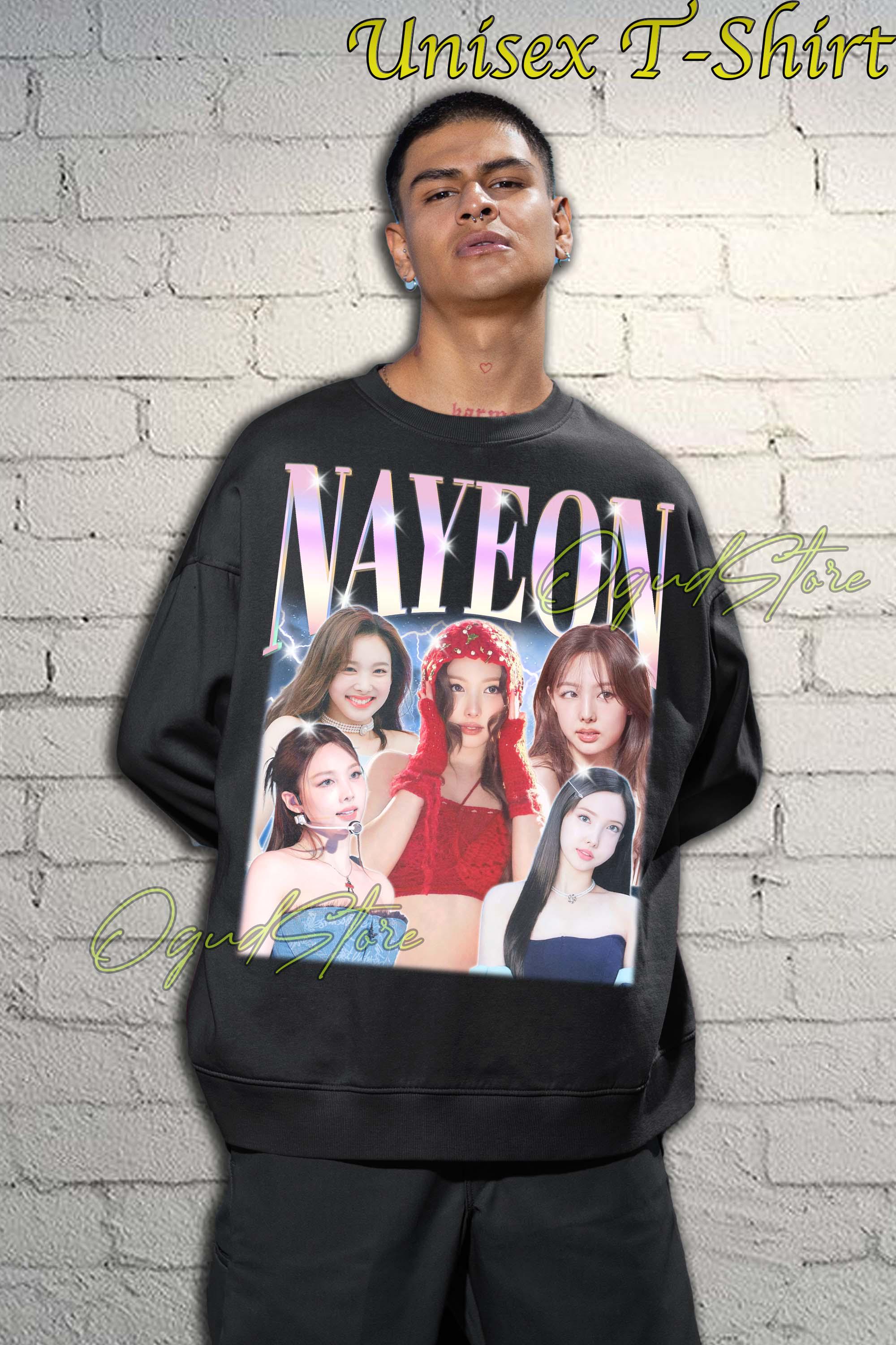 TWICE ナヨン ユニセックス Tシャツ：Kポップアイドル音楽グッズ