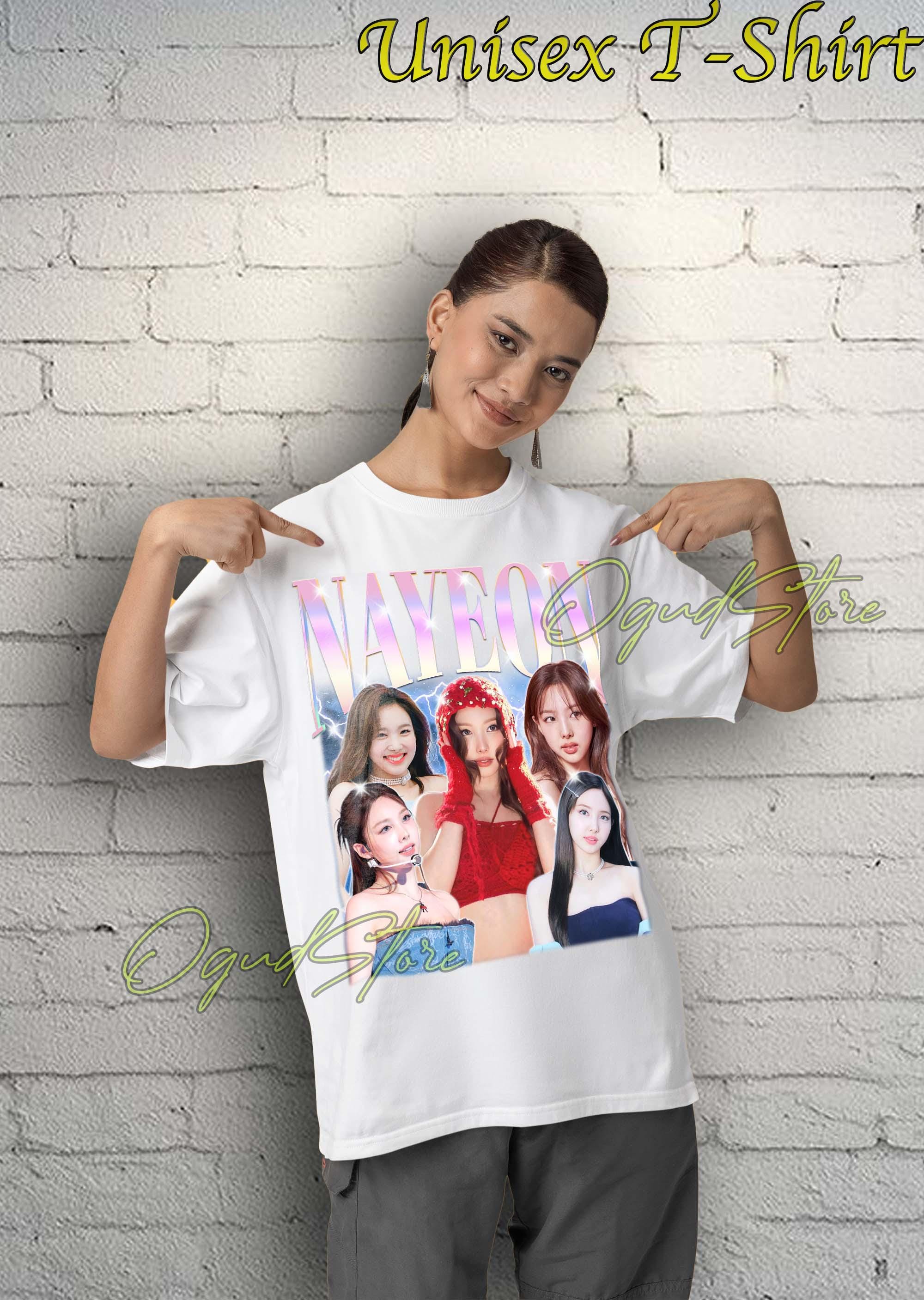 TWICE ナヨン ユニセックス Tシャツ：Kポップアイドル音楽グッズ