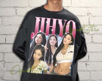 ジヒョ TWICE ユニセックス Tシャツ：Kポップアイドルミュージック