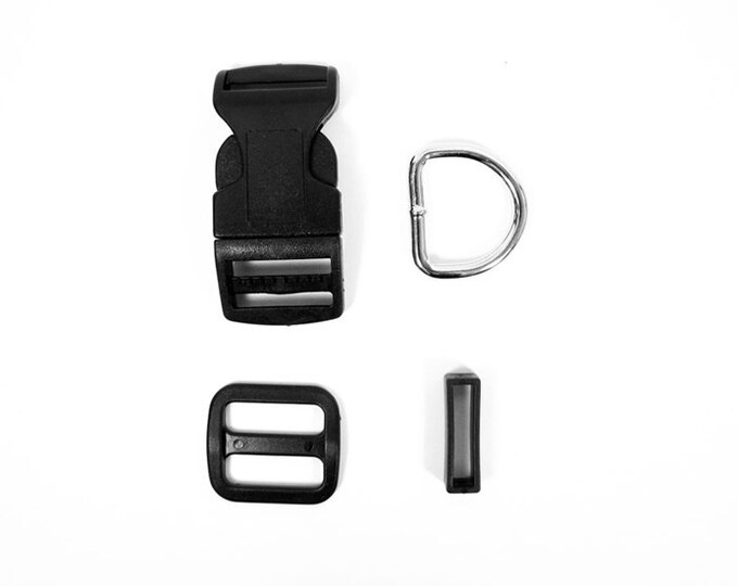 5 Sets 1 25mm Dog Collar Hardware Kits 20 Pieces Etsy