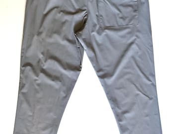 ZEGNA heren lichtgrijze katoenen chino broek, maat S, M, L, XL, 2XL
