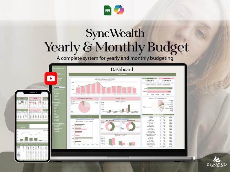 Ultimate Annual Budget Spreadsheet Google Sheets Budget Template ...