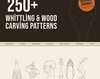 250+ Whittling Wood Carving Patterns | Beginner Friendly PDF Download